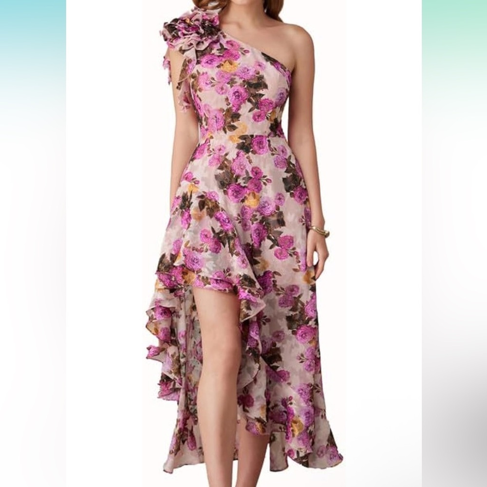Floral Asymmetrical Dress